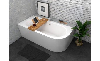 Ванна акрилова Besco Avita 160x75 L, Лівостороння, асиметрична з панеллю (екраном) Ванна акрилова Besco Avita 160x75 L, Лівостороння, асиметрична з панеллю (екраном)