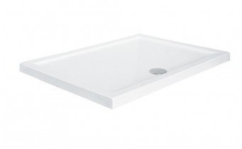 Душовий піддон акриловий, прямокутний Besco Alpina SlimLine 120x80 см (BAA-128-P)