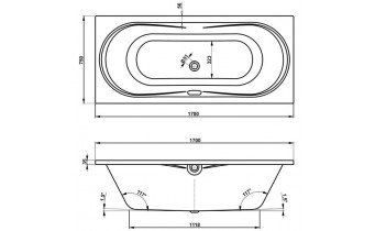 Ванна акрилова Vagnerplast Briana 170x75 см (VPBA170BRI2X-01)