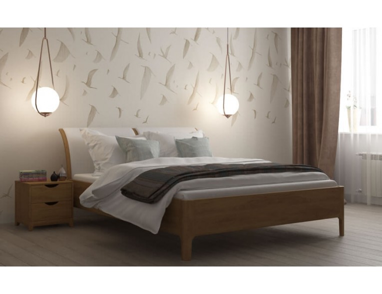 Двоспальне ліжко WoodSoft Norden / Норден 140x200, Ясень (Nord140200JAS)