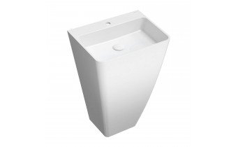Окремостоячий умивальник Omnires Parma M+ 55x43 см, білий глянцевий (PARMAUWBP)