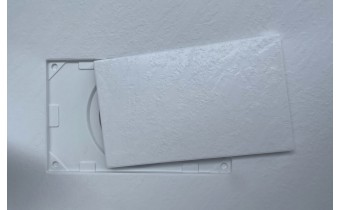 Душовий піддон конгломерат SMC, прямокутний Besco Vexo White UltraSlim 120x80x2,6 см, Білий матовий, із структорованою поверхнею