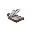 Двоспальне ліжко WoodSoft Ravenna з підйомним механізмом 140x190, ясень (RavennaPM140190JAS)
