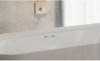 Ванна акрилова окремостояча пристінна Riho Adore BACK2WALL 180x86 см з функцією Riho Fall (B086002005)