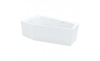 Акрилова ванна Riho Rethink Space Plug & Play 170x90 R, асиметрична з сифоном click / clack + ніжки (BD83005)