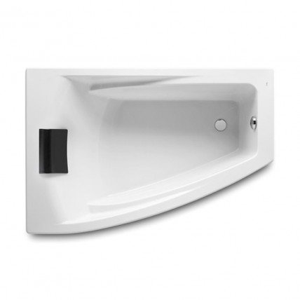 Акрилова ванна Roca Hall 150x100 L см, асиметрична з підголівником + ніжки (A248164000)