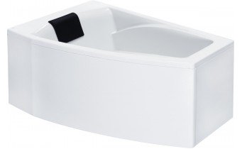 Акрилова ванна Roca Hall 150x100 L см, асиметрична з підголівником + ніжки (A248164000)