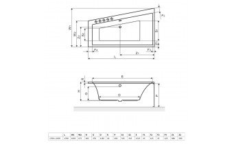 Ванна акрилова Excellent Sfera Slim 170x100 см, Правостороння (WAEX.SFP17WHS)
