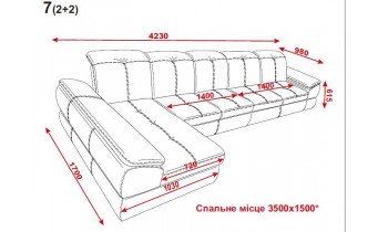 Кутовий диван розкладний ВІКОМеблі Denver 2+2 / Денвер 2+2, сіро-блакитний (Viko98-Denver2_2)