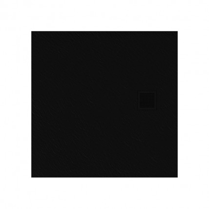 Душовий піддон NEW TRENDY MORI 90x90x3,5 см, чорний RAL 9005 (B-0402)