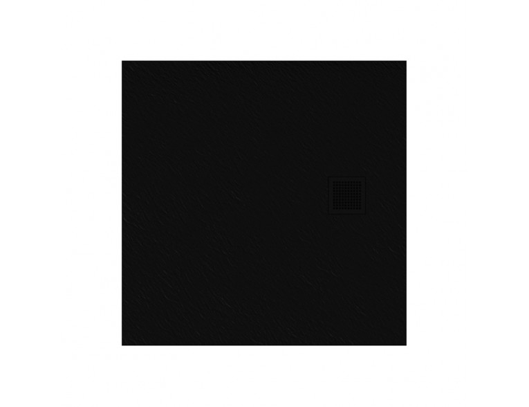 Душовий піддон NEW TRENDY MORI 90x90x3,5 см, чорний RAL 9005 (B-0402)