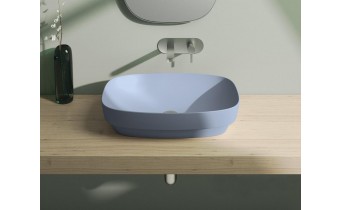 Умивальник на стільницю Catalano Colori Green Lux 60 синій (160AGRLXAS)