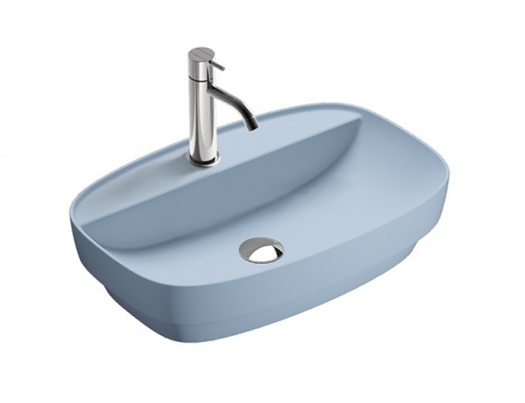 Умивальник на стільницю Catalano Colori Green Lux 60 синій (160GRLXAS)