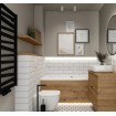 Кругле дзеркало з LED підсвіткою у ванну Elita Sharon Round 60 Black, 60x60x3 см (168121)