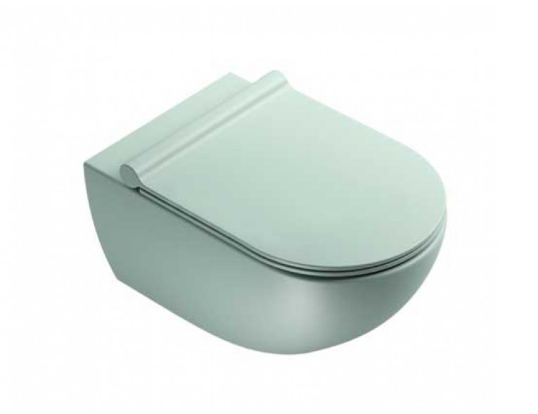 Підвісний унітаз Catalano Colori Sfera 54 NewFlush зелений сатин (1VSF54RVS)
