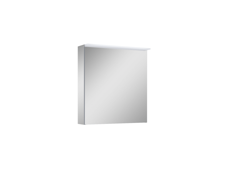 Підвісна тумба з дзеркалом у ванну (дзеркальна шафа) Elita Premium 60 1D З LED Панеллю, 60,6x64,8x13,6 см (904663)