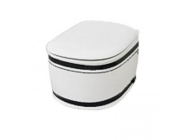 Підвісний унітаз ArtCeram Azuley, black stripes (AZV0010110)