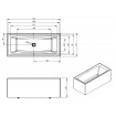 Ванна акрилова Riho Still Square ELITE 170x75 см, L (BD14005) Ванна акрилова Riho Still Square ELITE 170x75 см, L (BD14005)