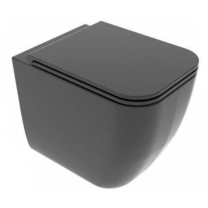 Унітаз підлоговий GSG BRIO 52,5 см Smart Clean matt Black (BRWC01003)