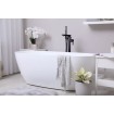 Підлоговий змішувач для окремостоячої ванни Invena Glamour black / Гламур 101,5 см, з лійкою, чорний матовий (BW-02-W04-V) Підлоговий змішувач для окремостоячої ванни Invena Glamour black / Гламур 101,5 см, з лійкою, чорний матовий (BW-02-W04-V)