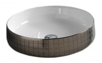 Умивальник на стільницю ArtCeram Cognac 48, platinum mosaic (COL0020158)