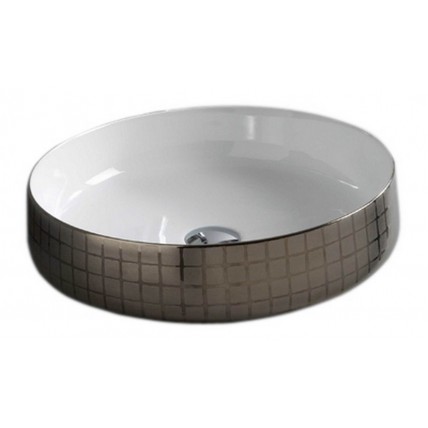 Умивальник на стільницю ArtCeram Cognac 48, platinum mosaic (COL0020158)