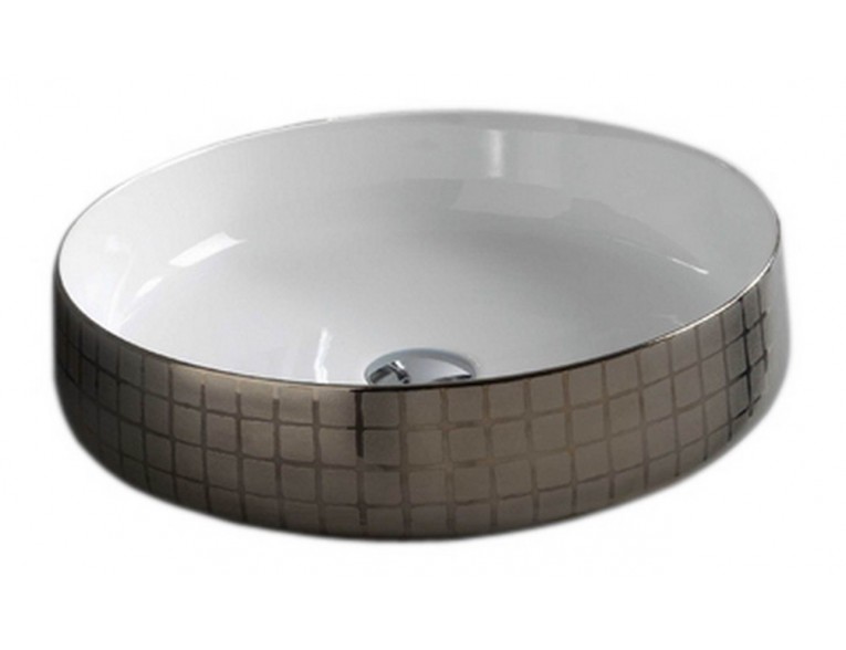 Умивальник на стільницю ArtCeram Cognac 48, platinum mosaic (COL0020158)