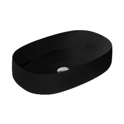 Умивальник на стільницю ArtCeram Cognac 55, glossy black (COL0030300)