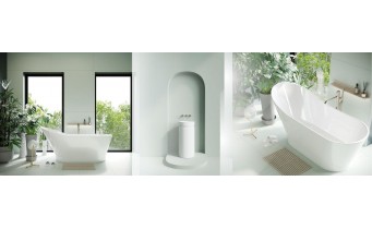 Окремостояча овальна ванна з мармуру Dremex Cozy 171,9x68,6x78,1 см, Gelcoat, білий матовий + сифон