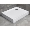 Душовий піддон прямокутний Radaway Delos D 80x75x14,5 см, білий, Правий з панеллю що знімається (4D87514-03R)