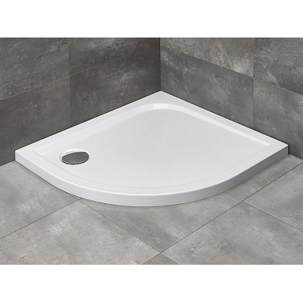 Душовий піддон асиметричний Radaway Delos E 90x80x4,5 см, Правий, білий (SDE8090-01R)