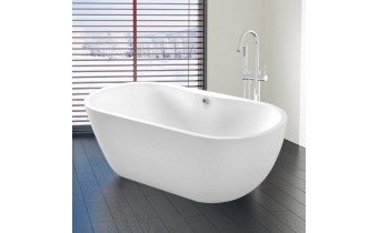 Окремостояча акрилова ванна Dusel DA 111 SARNO 180x75 см, з сифоном click/clack (DU111)