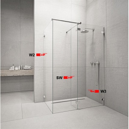 Бокова Стінка для душової кабіни Radaway Euphoria W2 80 (383120-01-01)