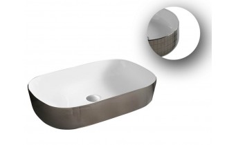 Умивальник на стільницю ArtCeram Ghost 65, platinum mosaic (GHL0020158)