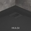Решітка для піддону Radaway Kyntos Grid сталь/чорний (HKA-54)