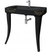 Підвісний умивальник ArtCeram Jazz, gold lettering black (JZL0010306)