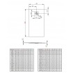 Душовий піддон, камяний Radaway Kyntos F 140x90 см, антрацит (HKF14090-64) Душовий піддон, камяний Radaway Kyntos F 140x90 см, антрацит (HKF14090-64)