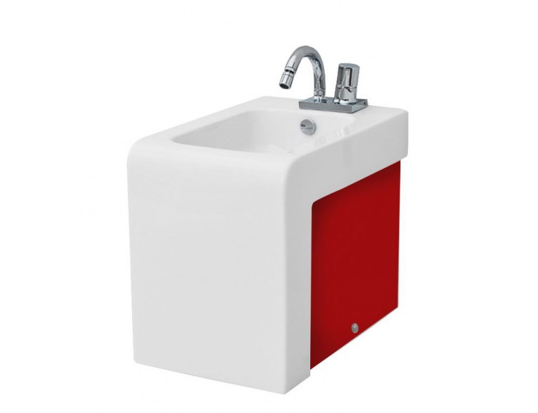 Підлогове біде ArtCeram La Fontana, red white (LFB0040151)