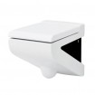 Підвісний унітаз ArtCeram La Fontana, black white (LFV0010150)