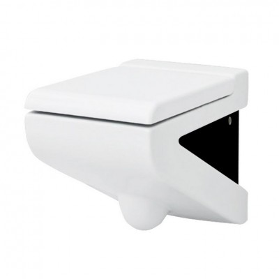 Підвісний унітаз ArtCeram La Fontana, black white (LFV0010150)