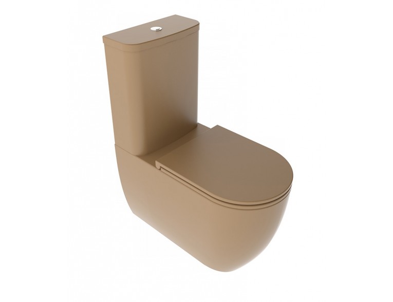 Унітаз моноблок GSG LIKE 69 см Smart Clean matt Chestnut (LKMBL017)