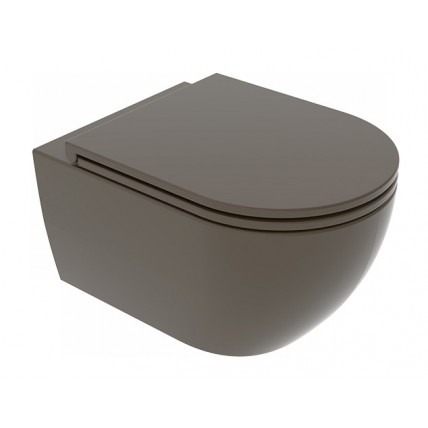 Підвісний унітаз GSG LIKE 52,5 см Smart Clean matt Coffe (LKWCSO018)