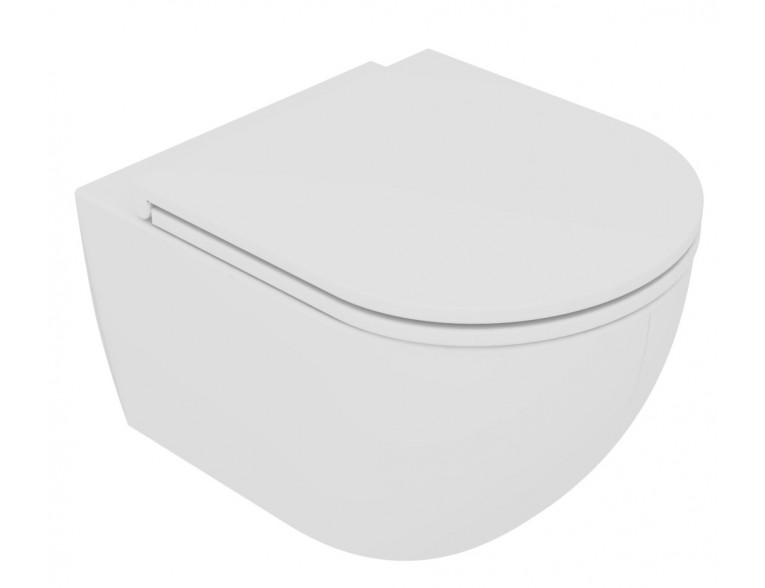Підвісний унітаз GSG LIKE XXS 48,5 см Smart Clean white matt (LKWCSOXXS001)