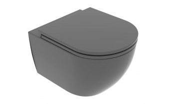 Підвісний унітаз GSG LIKE XXS 48,5 см Smart Clean matt Ash (LKWCSOXXS021)