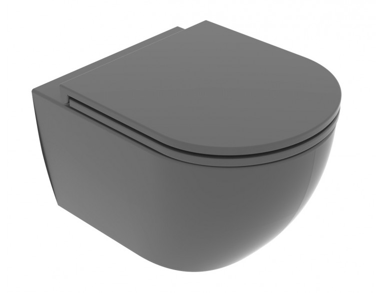 Підвісний унітаз GSG LIKE XXS 48,5 см Smart Clean matt Ash (LKWCSOXXS021)