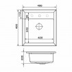 Кухонна мийка Granado Merida 496x480 мм, ivory (0304) Кухонна мийка Granado Merida 496x480 мм, ivory (0304)