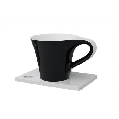 Умивальник на стільницю ArtCeram Oneshot cup, black white (OSL0050150) Умивальник на стільницю ArtCeram Oneshot cup, black white (OSL0050150)