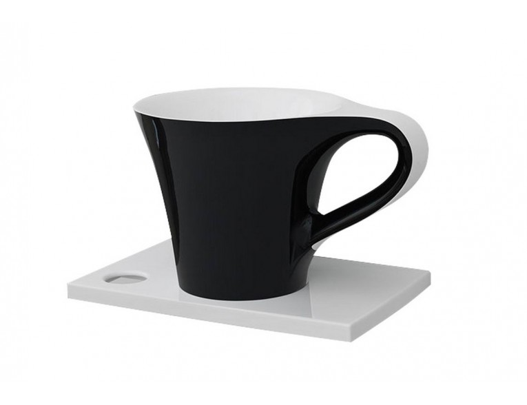 Умивальник на стільницю ArtCeram Oneshot cup, black white (OSL0050150)