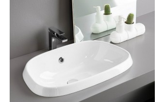 Врізний умивальник ArtCeram Plettro incasso, white (PTL0040100)