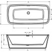 Ванна акрилова Riho Admire 180x84 см (BD03) Ванна акрилова Riho Admire 180x84 см (BD03)